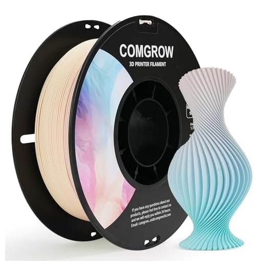 Comgrow PLA 3D Printer Filament, Durable and Stronger 3D Printer PLA Filament 1.75mm Fit Most 3D Printers, Dimensional Accuracy +/- 0.02 mm, 2LBS Spool PLA Macaron