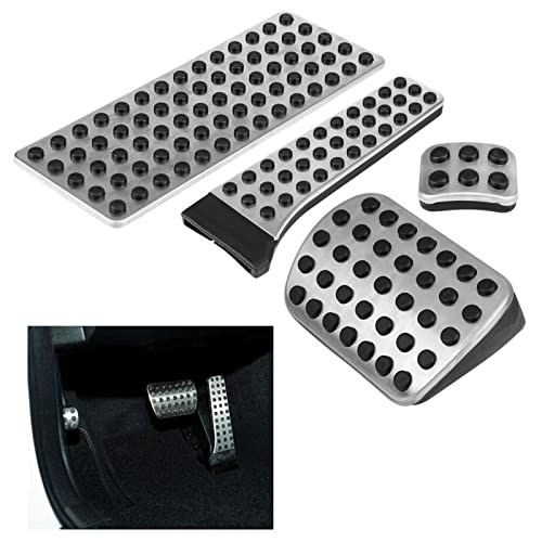 4 peças capa de pedal de freio de combustível de carro, borracha antiderrapante, capa de freio a gás