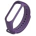Produktbild Sunnyflowk Für Xiaomi Mi Band 4 Ersatz Sport Silikonband Armband Armband Accessores Durable Band Ersatz (lila)