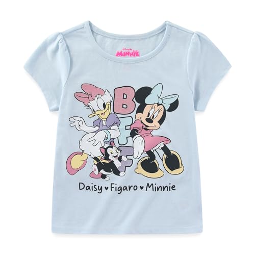 Disney Minnie Mouse and Daisy Duck Girls Short Sleeve T-Shirt for Toddler and Big Kids