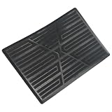 Auto Fersenstütze, Fahrerseite Bodenschutz & Beschleunigungsfußstütze Abdeckung, Schwarz PVC Anti-Rutsch-Matte für Automatik-Fahrzeuge, Fußraumverstärkung Patch