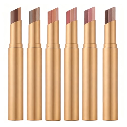 BestLand 6 PCS Cream Eyeshadow Stick Set, 3-in-1 Gradient Eye Shadow Sticks, Waterproof Shimmer Formula, One-Swipe Ombre Eye Look, Blendable Color for Soft Glam & Smokey Looks