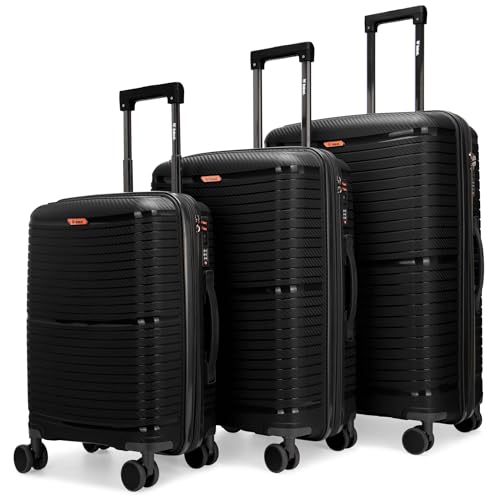 Bobcat Expandable 3-Piece Hardside Spinner Luggage Set,