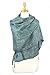 PASKMLNA Paisley Jacquard Pashmina Shawl Wrap Scarf Stole (018-70 Olive light blue)