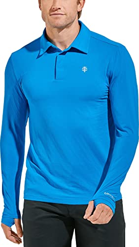 Coolibar UPF 50+ Men's Arobello Golf Polo - Sun Protective (Small- Impact...