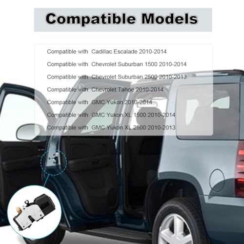 Image of WMPHE Driver Side Door Lock Actuator Compatible with Cadillac Escalade Chevrolet Suburban Chevy Tahoe GMC Yukon 2010-2014, Replacement for 931-301 DLA723 22741769 22785467 22862024- Front Left