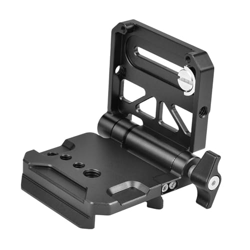 Placa en forma de L para trípode, adaptador plegable de metal resistente para cámara