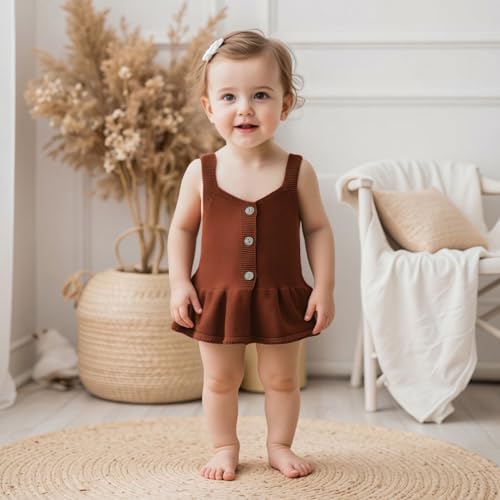 Toddler Girl Cardigan Sweater Knitted Cami Tops Sleeveless Ruffled Sweater Cute Fall Clothes 3 6 9 12 18 Months4