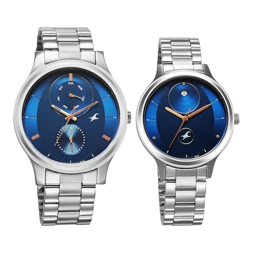 Image of Fastrack Mixmatch 4.0 Blue Dial Pair Watch