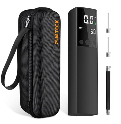 Image of Pumteck Electric Ball Pump, Smart Air Pump Portable Fast Ball Inflation with Precise Pressure Gauge and Digital LCD Display for Football Basketball Volleyball Football
