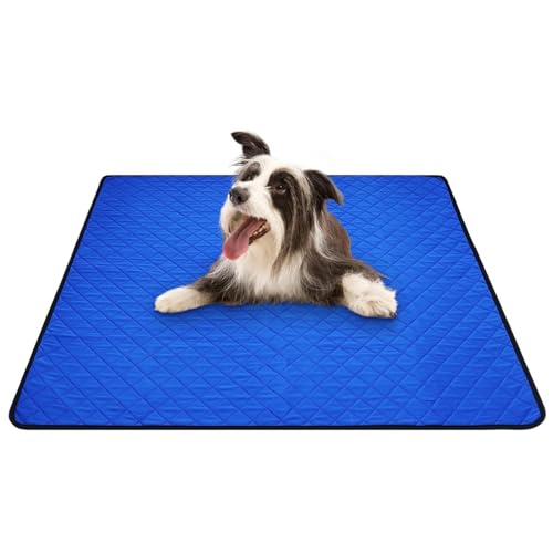 Image of Dog Playpen Mat Square 48x48 Inch Reusable Puppy Pads Washable Whelping Pads Leakproof Potty Training Pads Absorption Kitten Cat Pee Pads Pet Play Mat