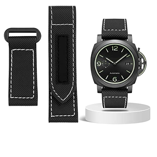 Bracelet Panerai Luminor PAM01118 nylon étanche 24mm noir