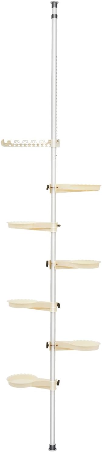 7 Tier Rack Shelf Flowers Pot Display Racks Indoor Adjustable Height and Telescopic Plant Stand Home Decor, Space Saver Corner Floral Pot Hanger Shelf
