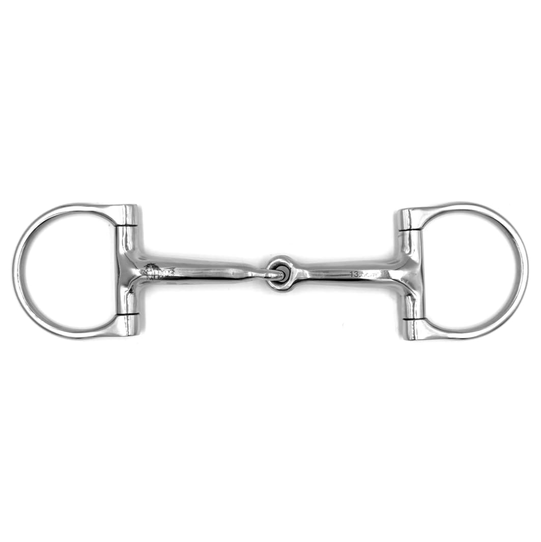 ES0048 Mors en D, anneau en D, creux, léger, facile à casser, en acier inoxydable, diamètre de l'anneau : 62 mm, épaisseur de mors : 18 mm (11,5 cm)