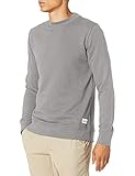 Tissu éponge doux au toucher Quiksilver Essentials Crew Terry Sweatshirt Capuche, Gris Clair (Gris Clair), M Mixte