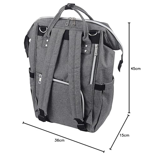 Sac à dos à langer 7 compartiments Dooky grand format multifonction