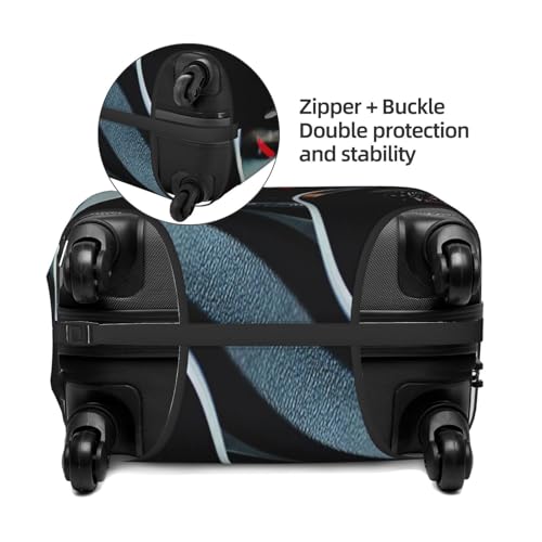 Automobile Dashboard Race Car Luggage Cover for Suitcase, Suitcase Cover Protector Fit 18-21 Inch Luggage Travel Accessories, S4