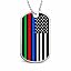 Blue, Red & Green Line Flag