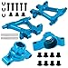 Vgoohobby Metal Steering Knuckles Kit A-Arms Suspension Arm Motor Mount Shock Tower Upgrade Parts Set Compatible with Tamiya TT-02 1/10 RC Car