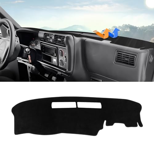 Image of Autorder Dashboard Cover Mat for 1994-1997 Chevrolet Chevy S10 Blazer /GMC Jimmy Sonoma&1996 1997 Olds Oldsmobile Bravada Accessories Dash Cover Upgrade Velvet Dash Mat UV Rays Protector