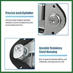 Motoforti Truck Tool Box Latch w/ 2 Key Stainless Steel Toolbox Paddle Lock Replacement for Truck, RV, Trailer Door, UTV, ATV Box, 1 Set Long-lasting