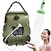 Gohytal Doccia Solare Campeggio,Borsa per Doccia Solare,Doccia da Campeggio Portatile,Borsa Doccia Acqua Calda Solare con Tubo Rimovibile e Soffione per Campeggio Escursionismo Trekking,20L (Verde)