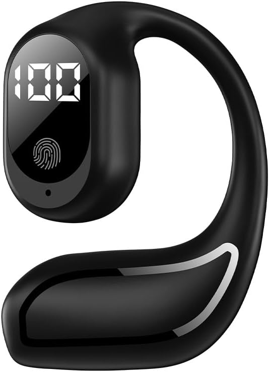 Auriculares inalámbricos Bluetooth ligeros e impermeables con cancelación de ruido, diseño de auriculares abiertos para una comodidad duradera,