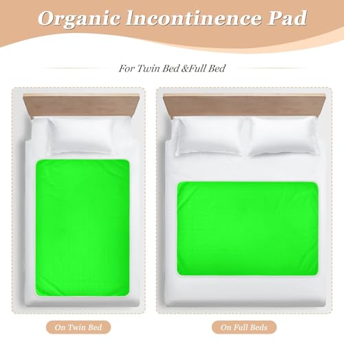 Coussinet imperméable lit lavable et réutilisable haute résistance coloris vert citron - 5
