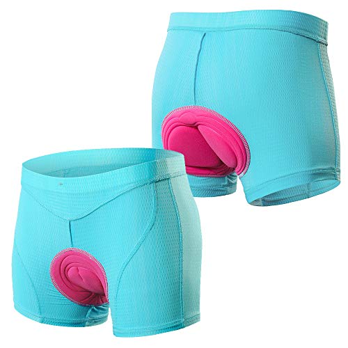 Shorts de ciclismo, Romacci Roupa íntima feminina de bicicleta 3D acolchoada MTB bicicleta ciclismo