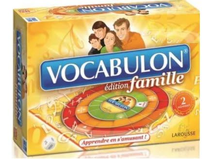 Jeu de société - vocabulon Famille 2 Version française - Jeu de Lettre educatif pour Enfant et Adulte + 1 Carte Tigre