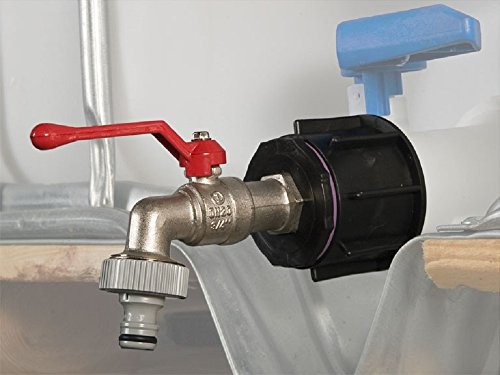 Preisvergleich Produktbild Class IBC Adapter, Grobgewinde S60x6 mit Kugelhahn Gardena kompatibel #15G