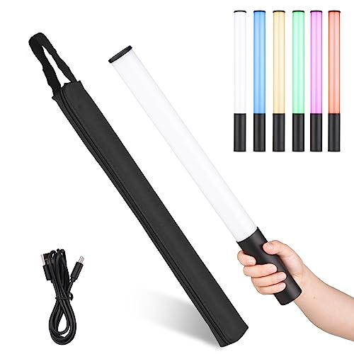 Varita de luz RGB magnética de 12 niveles de brillo para video y fotografía