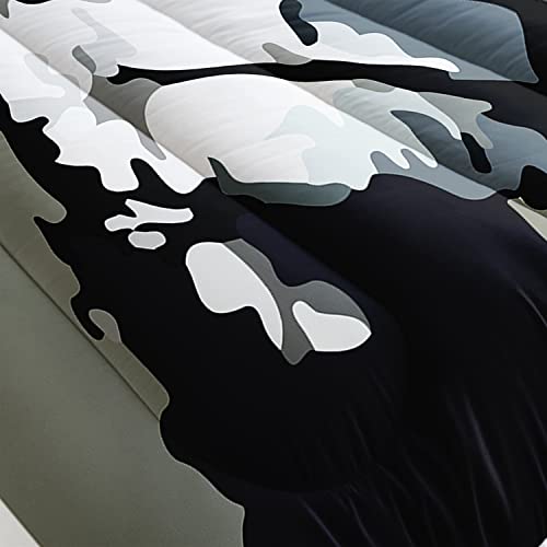 Image of AILONEN Monkey Comforter Set for Teens Boys Kids, Cute Monkey Bedding Set Full Size,Superior Animal Quilted Duvet Ultra Soft,3 Piece 1 Comforter and 2 Pillowcases,Microfiber Fabric
