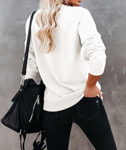 Image of Dressmine Womens USA Shirt Casual Long Sleeve Graphic Tees Knit Crew Neck Sweatshirts Loose Pullover
