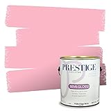 PRESTIGE Paints Interior Paint and Primer In One, 1-Gallon, Semi-Gloss, Comparable Match of Benjamin Moore* Pure Pink*