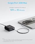 Anker Desktop Charger, Fast Charging USB C Charger, 112W Max 6-Port Charging Station, for iPhone, iPad, MacBook, Samsung and More (Cable Not Included)