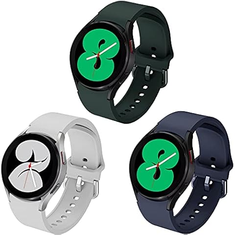 Songsier Strap Compatible with Galaxy Watch 4 44mm 40mm, 20mm Soft Silicone Bands Sport Strap Compatible with Galaxy Watch 4 Classic 46mm 42mm, Galaxy Watch5 44mm 40mm, Galaxy Watch5 Pro 45mm Cover