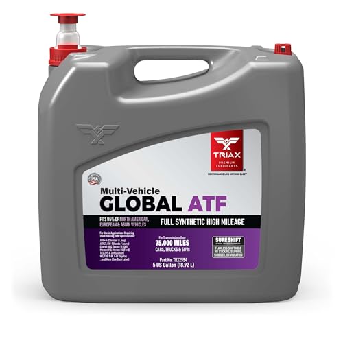 TRIAX Multi-Vehicle Global ATF Full Synthetic | Compatible with Honda DW-1, Dexron III, Dexron VI, Mercon V, Nissan Matic, ATF +4, TES 295 & More | OEM Grade Automatic Transmission Fluid (5 Gallon)