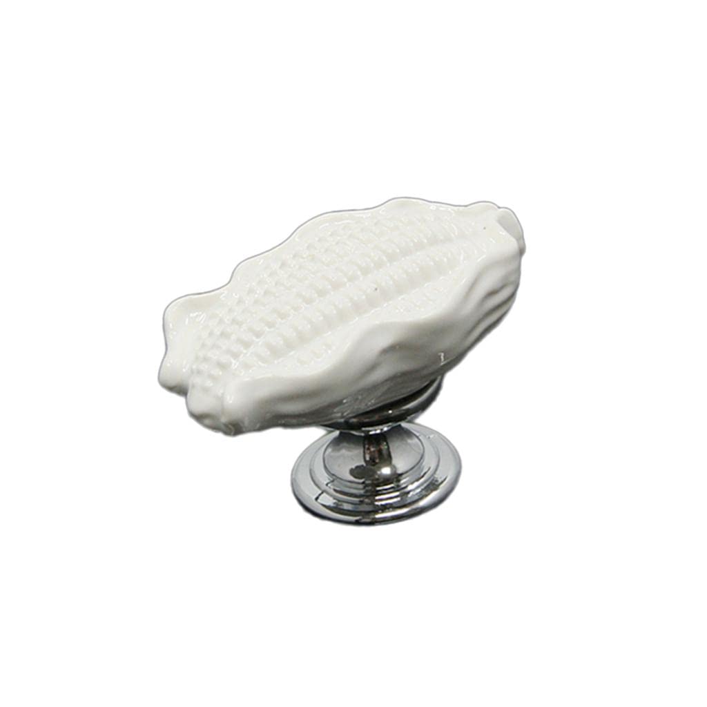 Ceramic Door Knob Cabinet Drawer Wardrobe Cupboard Corn Pull Handle White|Home & Garden | Home Improvement | Building & Hardware