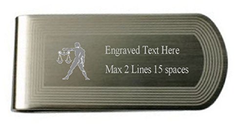 Preisvergleich Produktbild Select Gifts Waage Geld Clip graviert Eigenen Text im Beutel