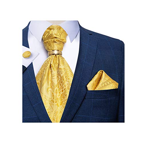 Set de corbata de seda para hombre con complementos