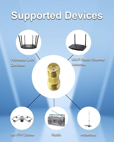 Adaptador Conector SMA Hembra a Hembra, 4 Unidades miniatura 5