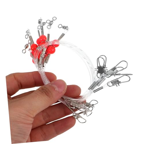6 piezas líderes de pesca Toddmomy resistentes para señuelos miniatura 3