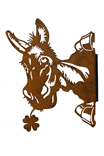 Bornhöft Baumstecker Metall Rost rostige Gartendeko Edelrost Kuh...