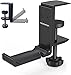 aceyoon Under Desk Headphone Stand Foldable Gaming Headset Hanger Mount Universal Metal Earphone Holder Hook with Adjustable Clamp Screwless Installation Multifunctional for Headsets, Umbrellas, Bags