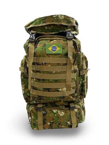 Mochila Tática para Camping, Trilha e Aventura, Masculina, Cargueira