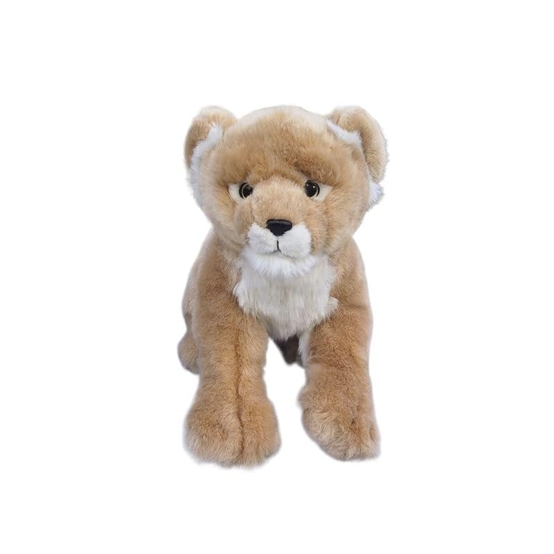 Peluche lionne réaliste et douce pour enfants : doudou lionceau