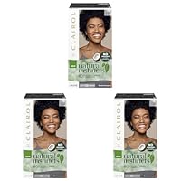 Clairol Natural Instincts Semi-Permanent Hair Color, 2 Black, Ammonia Free, Natural Hair Colour (Pack of 3)