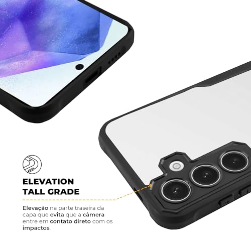 Gshield Capa Case Capinha Dual Shock Sense Preta Acabamento Premium Proteção Contra Arranhões, Queda