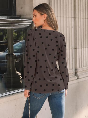 Image of AUTOMET Womens Long Sleeve Shirts Fall Blouses Tops Business Casual Outfits